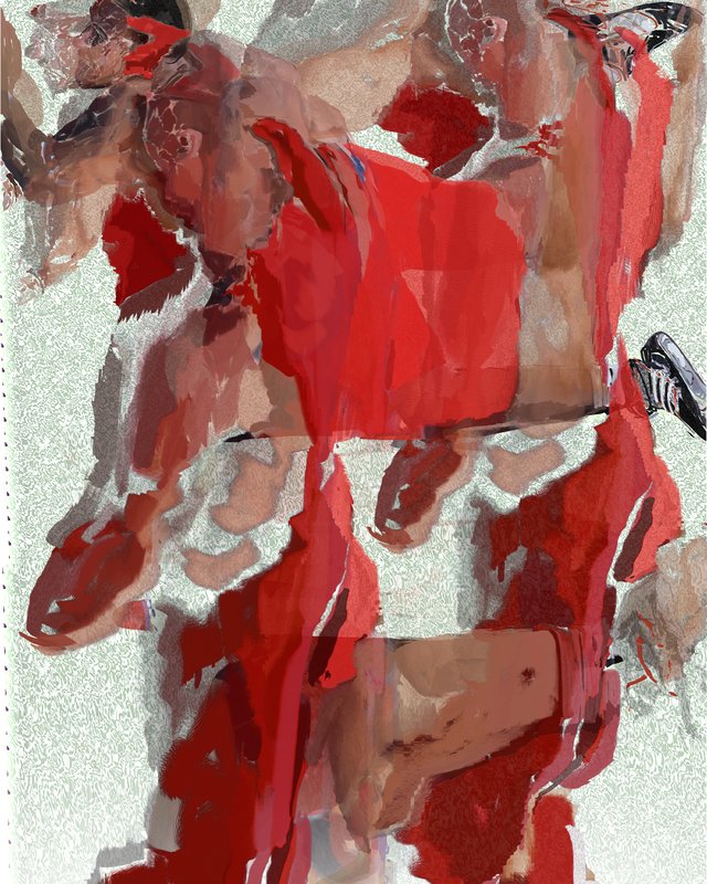 Alex Fischer, Brawl, 2013-12-11, 60×48″ / 1524×1219㎜, print